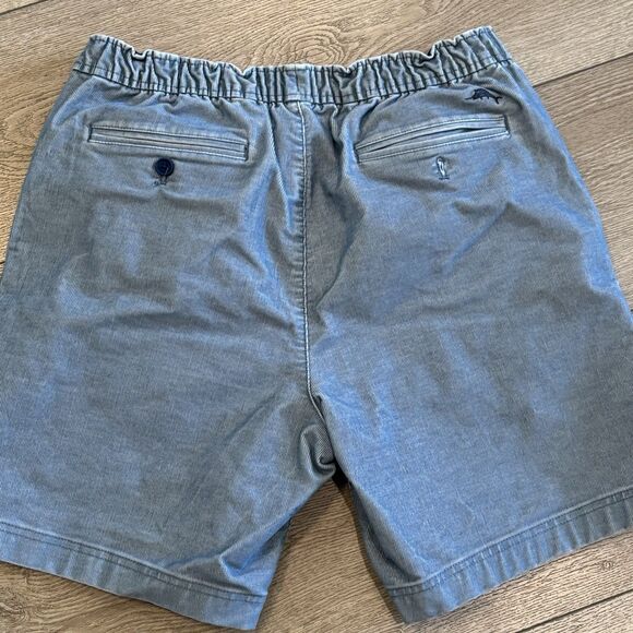 Tommy Bahama Coastline Cord Pull On 8" Stretch Shorts Mens Medium Blue - Picture 7 of 8